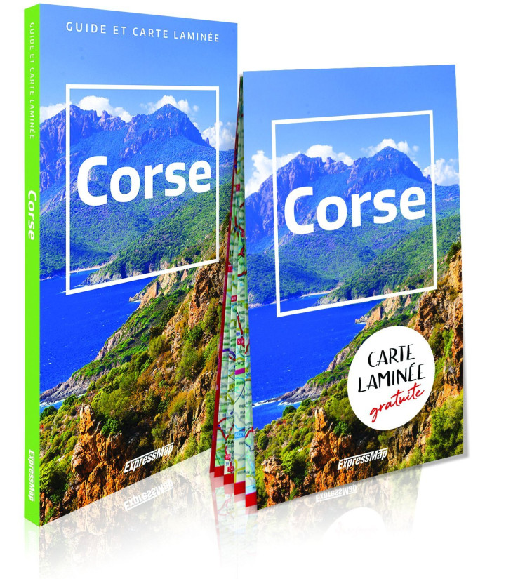 CORSE (GUIDE ET CARTE LAMINEE) - XXX - EXPRESSMAP