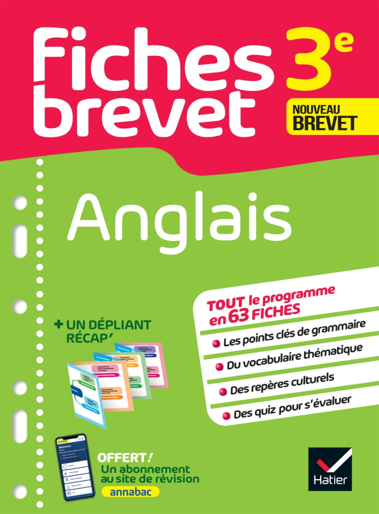 Fiches brevet Anglais 3e Brevet 2025 - Touati Corinne - HATIER