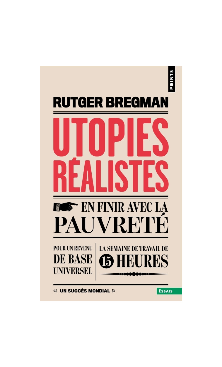 Utopies réalistes - Bregman Rutger - POINTS