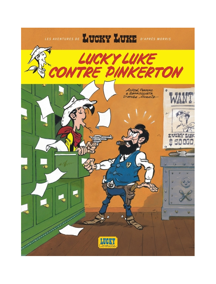 Les Aventures de Lucky Luke d'après Morris - Tome 4 - Lucky Luke contre Pinkerton - Achdé Achdé, Benacquista Tonino Benacquista Tonino, Pennac Daniel Pennac Daniel, Achdé  , Benacquista Tonino , Pennac daniel  - LUCKY