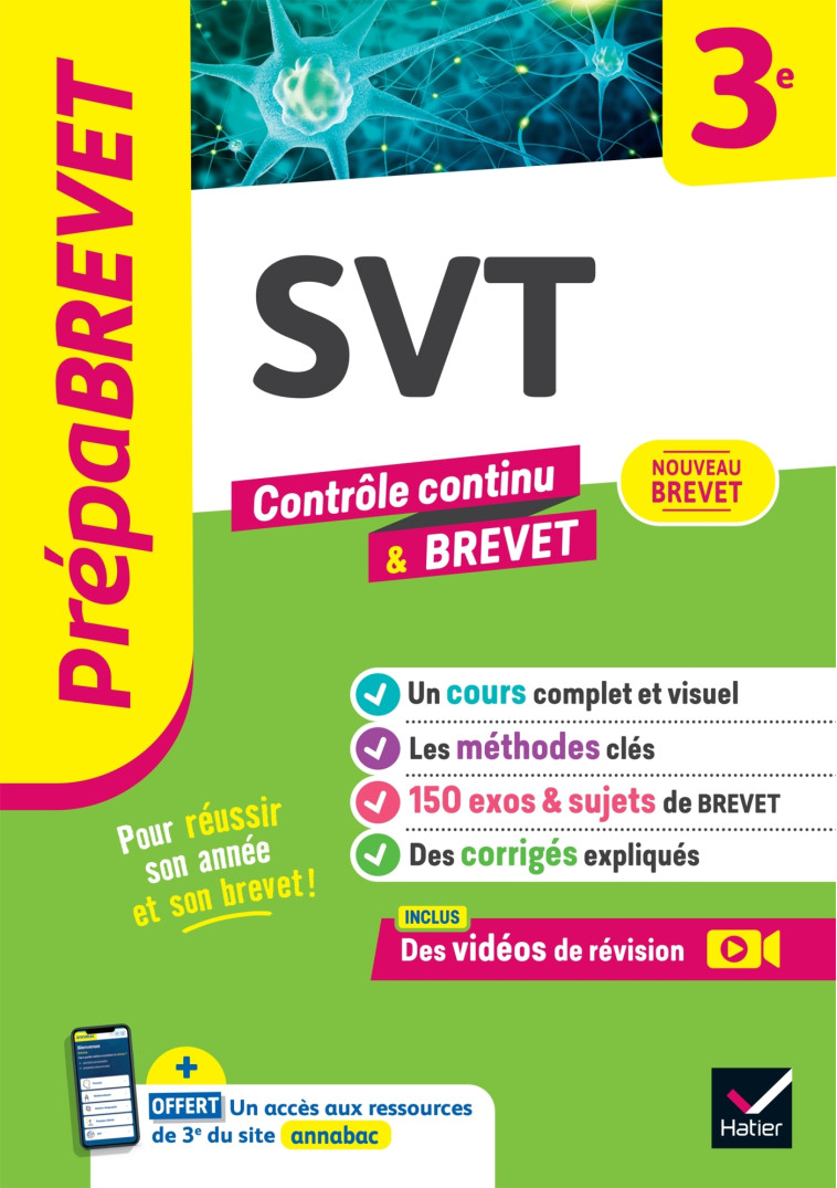 Prépabrevet SVT 3e - Nouveau Brevet 2025 - Madoz-Bonnot Fabien - HATIER