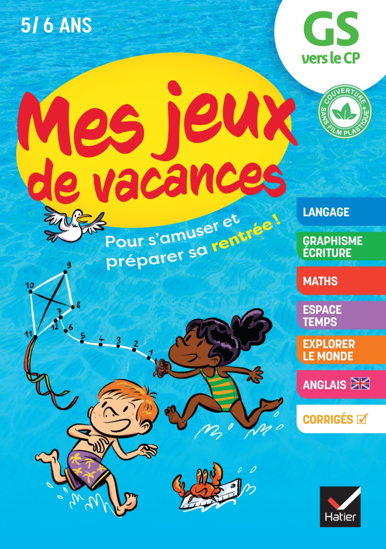 Mes jeux de vacances GS vers le CP- 2024 - Doutremepuich Florence, Perraud Françoise, Hesnard Caroline - HATIER