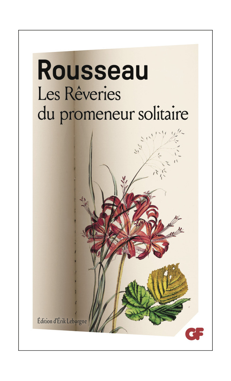 Les Rêveries du promeneur solitaire - Rousseau Jean-Jacques, Leborgne Érik - FLAMMARION