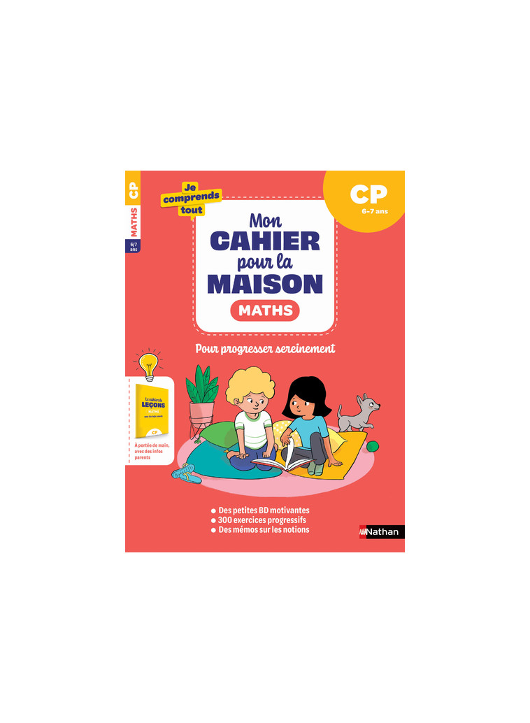 Mon cahier pour la maison - Mathématiques- CP - Petit-Jean Isabelle, Grison Stéphanie, ESPAGNOL Gwenaëlle, Demore Mathieu - NATHAN