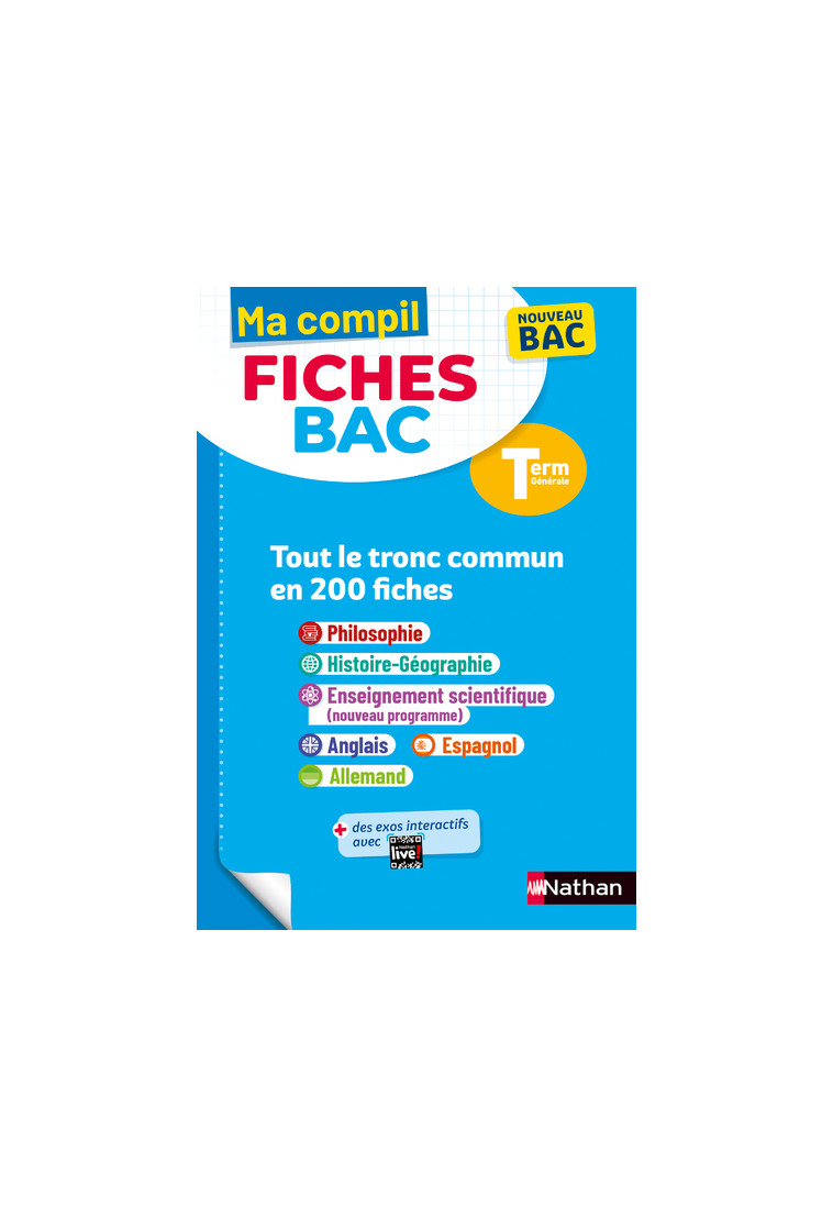 Ma Compil Fiches BAC Terminale Tronc commun - Grissault Katy, Benbassat Laetitia, Fouletier Fredéric, Gaillot Adèle, Jezequel Pascal, Marzin Servane, Ouazine Garance, Protais Johann, Rajot Alain, Soumah Evelyne, Vidil Cécile, Camara Christian, Gaston Clau