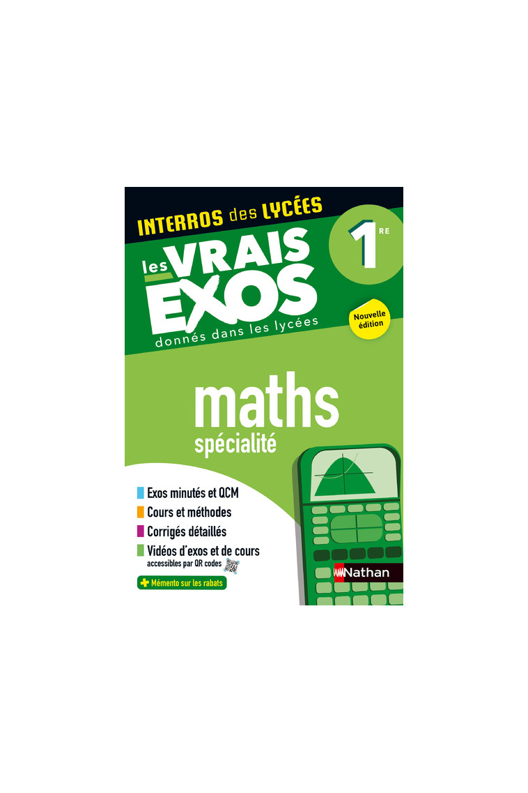 Interros des Lycées Maths 1re - Crouzier Anne, Eynard Danièle, Pasquet Stéphane, Maurette Eric - NATHAN