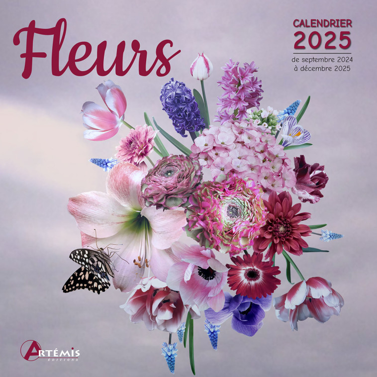 CALENDRIER FLEURS 2025 - Collectif  - ARTEMIS