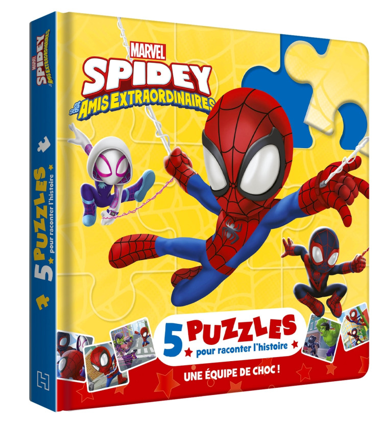 SPIDEY ET SES AMIS EXTRAORDINAIRES - Mon Petit Livre Puzzle - 5 puzzles 9 pièces - Marvel - Collectif  - DISNEY HACHETTE