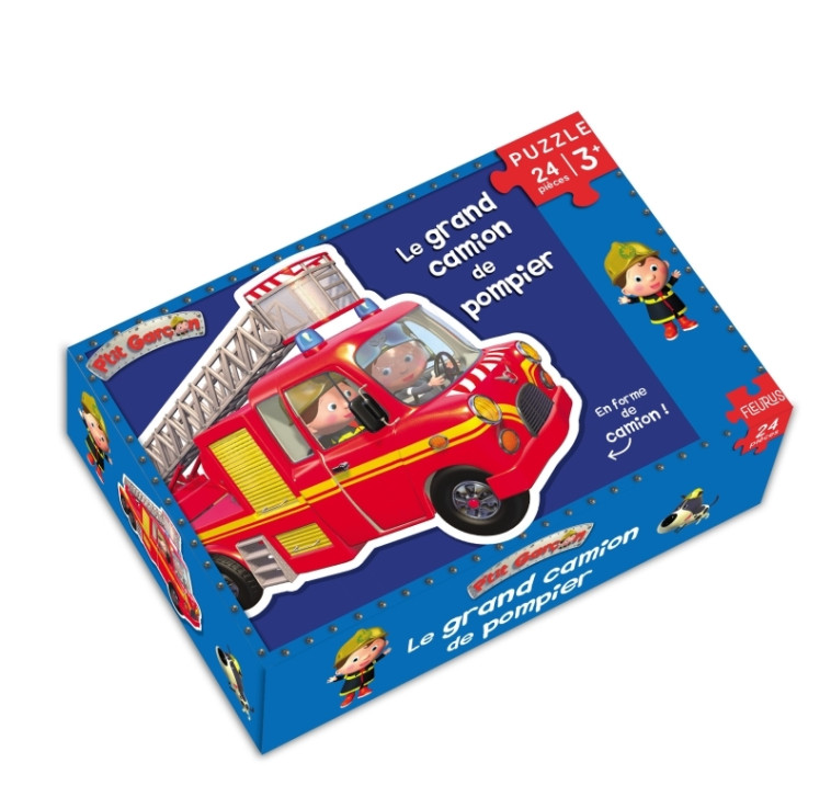 Puzzle - Le camion de pompier de Léon (24 pièces) - XXX - FLEURUS