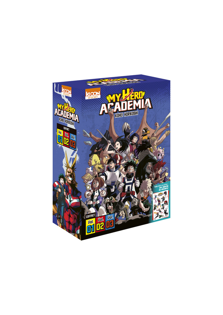 Coffret My Hero Academia vol. 1 à 3 - Horikoshi Kohei, Le Quéré David - KI-OON