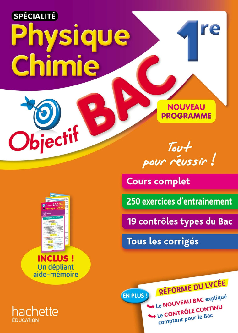 Objectif Bac Spécialité Physique Chimie 1ère - Ramon Anne Laure, Barde Nathalie, Barde Michel, La Piana Antoine, Ferranti Fabrice, Garrabos Laurent - HACHETTE EDUC