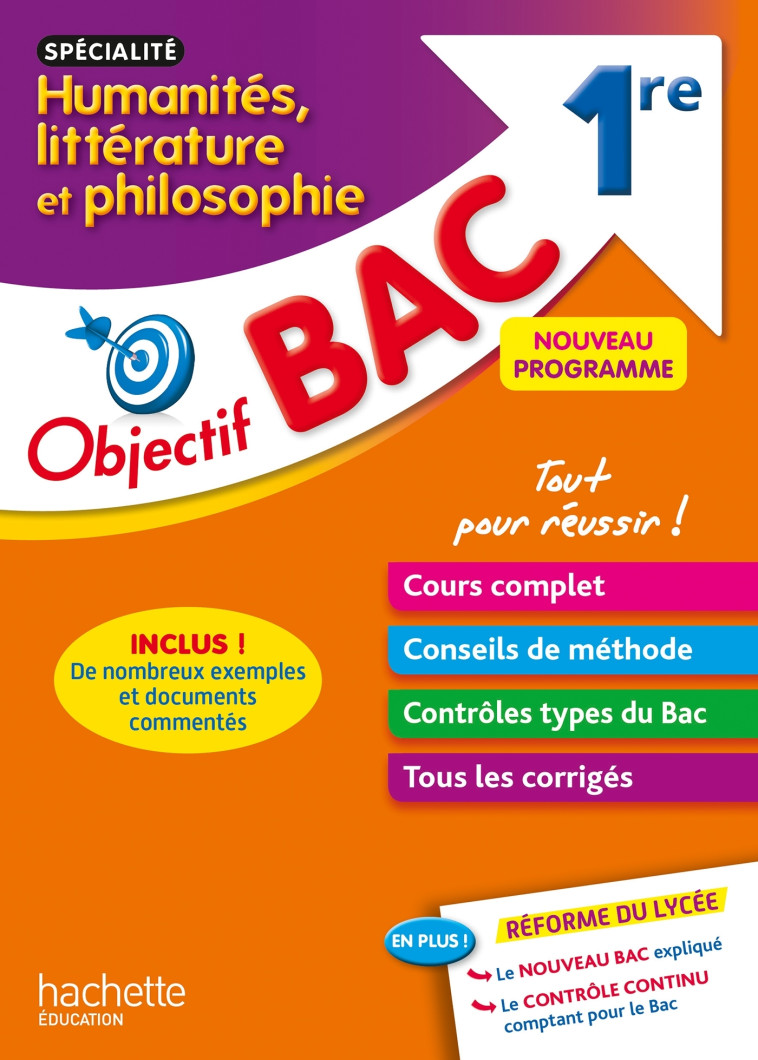 Objectif Bac - Spécialité Humanités, littérature et philosophie - 1re - Teper Laurence - HACHETTE EDUC