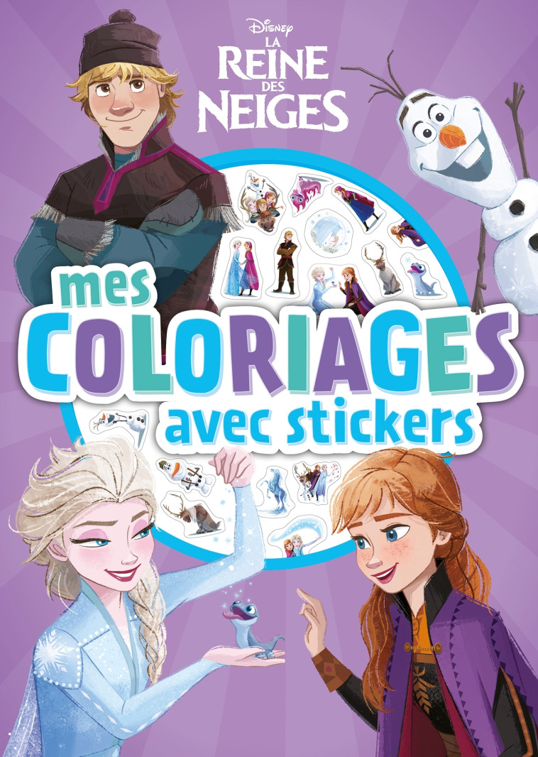 LA REINE DES NEIGES  - Mes coloriages avec stickers - XXX - DISNEY HACHETTE