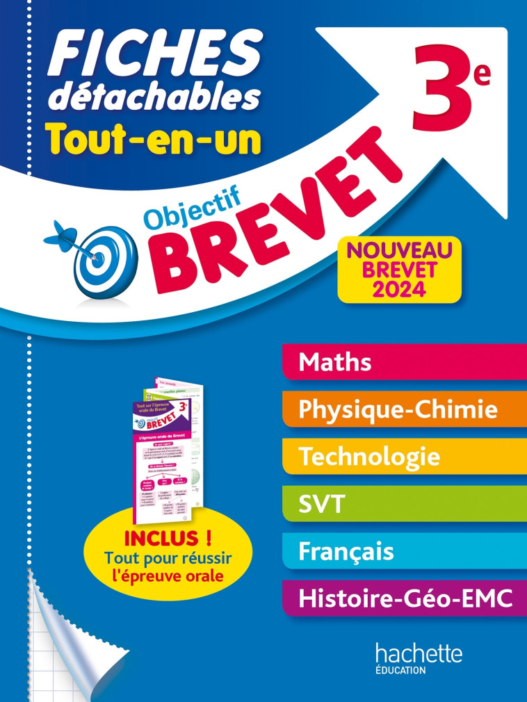 Objectif Brevet Fiches Tout-en-un 2024 - Clamart Nicolas, Dessaint Sébastien, Gorillot Malorie, Lisle Isabelle, Basnier Richard - HACHETTE EDUC