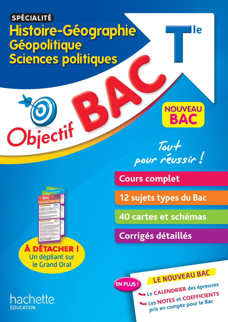 Objectif Bac - Spécialité Histoire-Géographie, Géopolitique, Sc. Politiques Term - Adoumié Vincent - HACHETTE EDUC