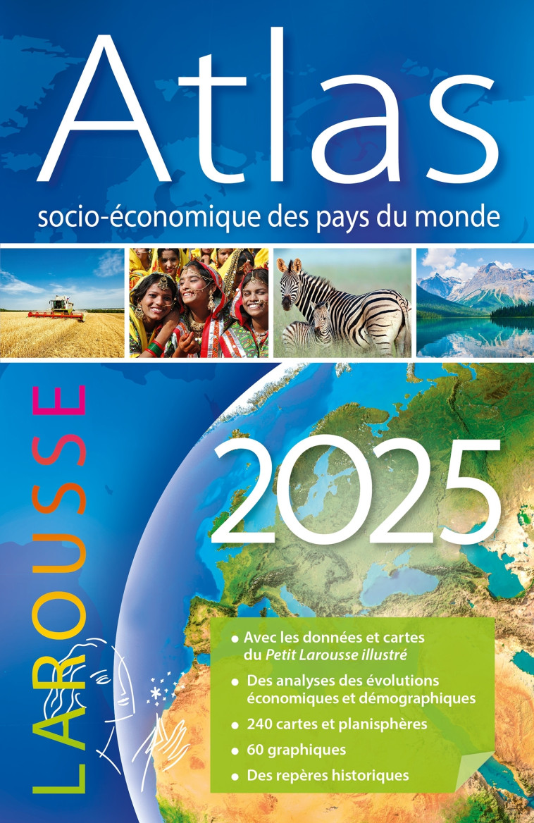 Atlas socio-économique des pays du monde 2025 - Collectif  - LAROUSSE