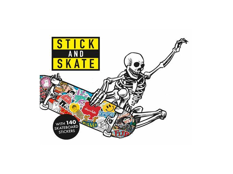 Stick and Skate Skateboard Stickers /anglais - STICKERBOMB  - LAURENCE KING