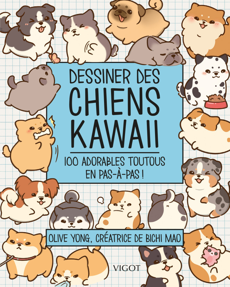 Dessiner des chiens kawaii - Yong Olive - VIGOT