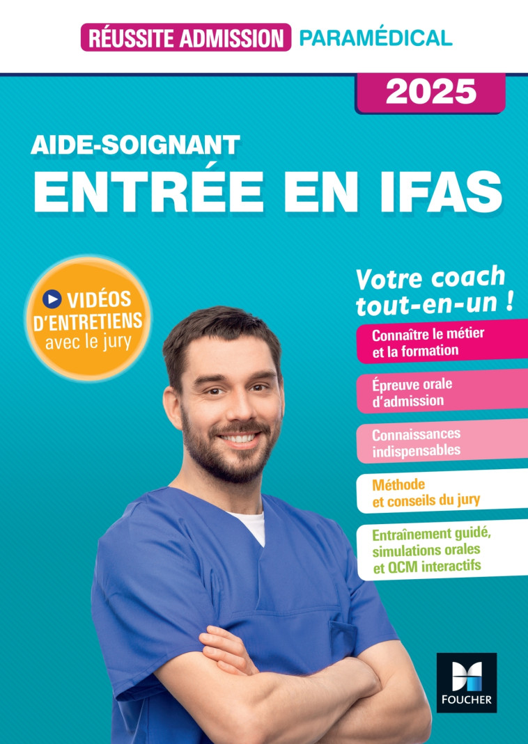 Réussite admission Entrée en IFAS - Aide-soignant 2025 - Pillard Jackie - FOUCHER