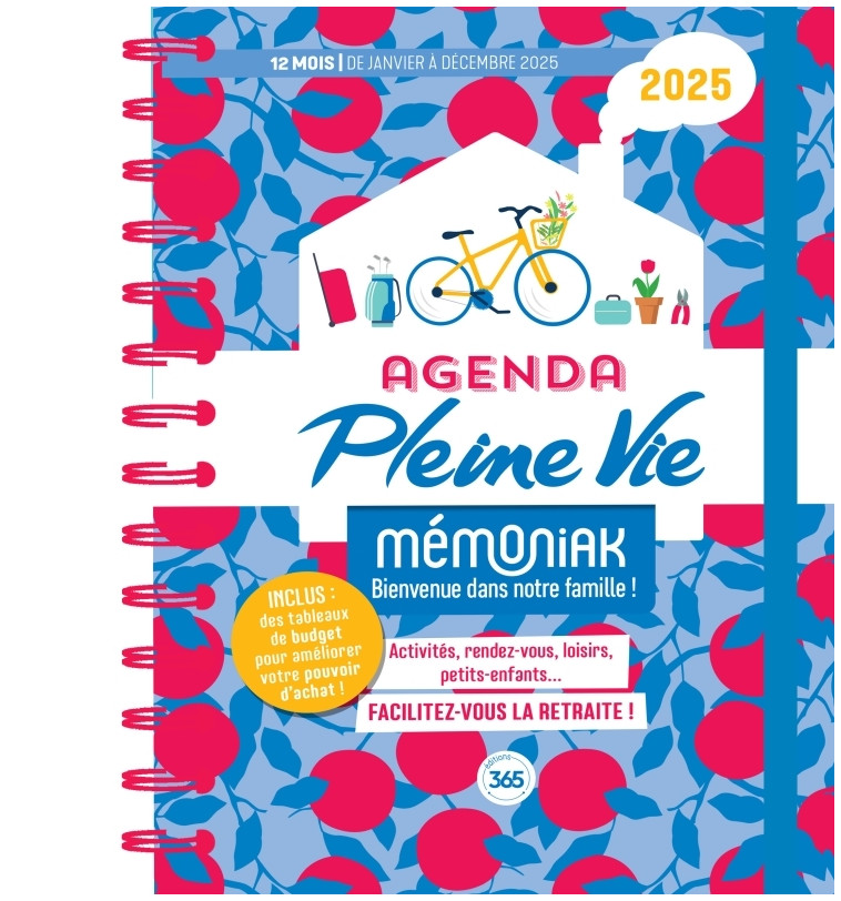 Agenda et budget Pleine Vie Mémoniak, janvier à décembre 2025 - XXX - 365 PARIS