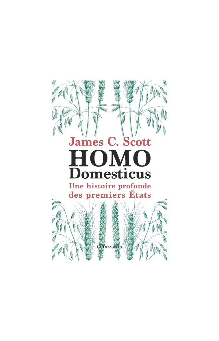 Homo domesticus - Une histoire profonde des premiers Etats - Scott James C., Demoule Jean-Paul, Saint-Upéry Marc - LA DECOUVERTE