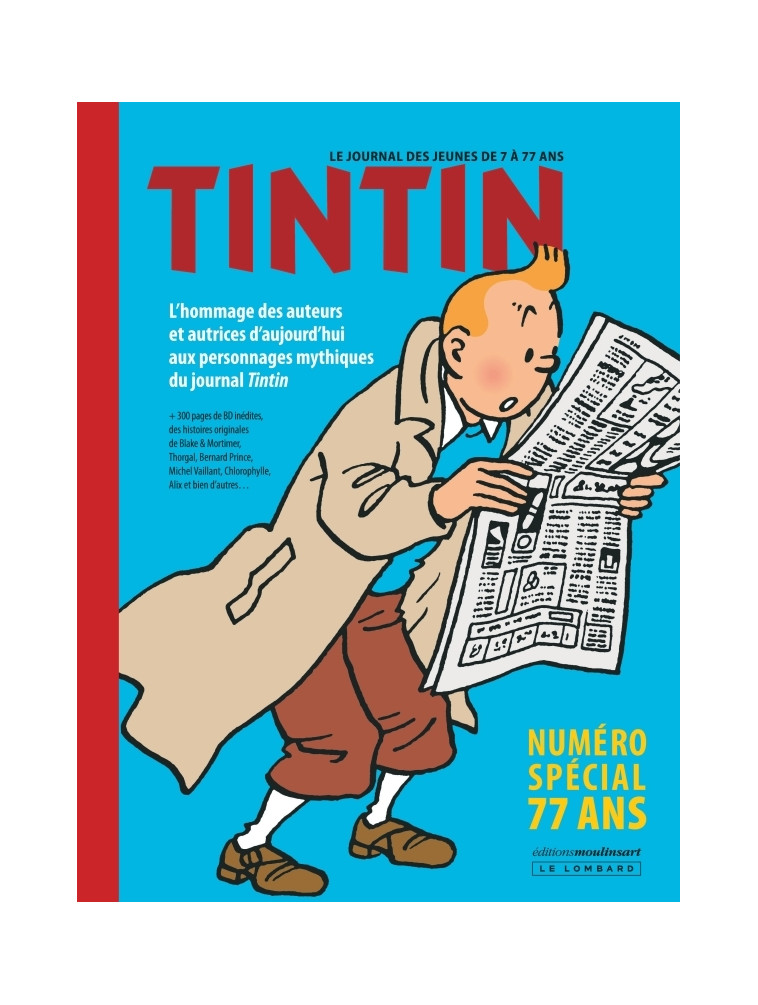 Journal Tintin - spécial 77 ans / Edition spéciale (Luxe) - Collectif Collectif, Collectif  - LOMBARD