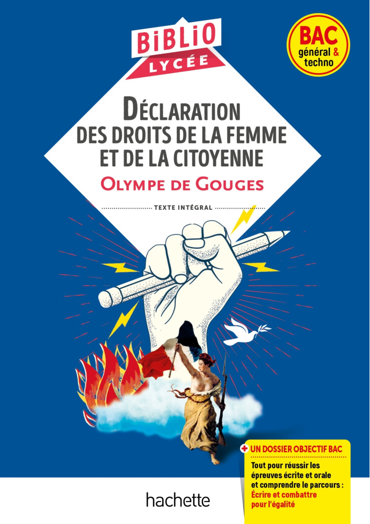 BiblioLycée - Déclaration des droits de la femme et de la citoyenne, de Gouges - BAC 2025 - Beauthier Sylvie - HACHETTE EDUC