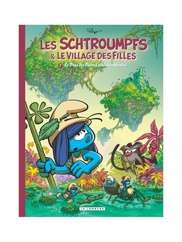 Les Schtroumpfs et le village des filles - Tome 7 - Le Pays des Pierres schtroumpfantes - Parthoens Parthoens, Culliford Thierry Culliford Thierry, Cagniat Laurent Cagniat Laurent, Parthoens , Culliford Thierry , Cagniat Laurent  - LOMBARD