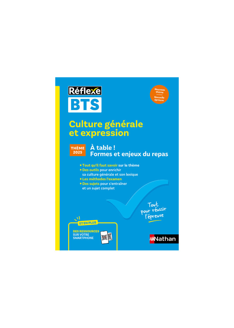 Mémo BTS - Culture générale et expression - Nouveau thème épreuve 2025 - Toutes les filières - N° 98 - Martin David, Pommier-Morand Christel - NATHAN