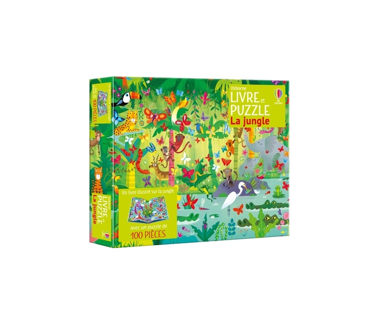 La jungle - Coffrets livre et puzzle - dès 5 ans - Robson Kirsteen, Lucas Gareth - USBORNE