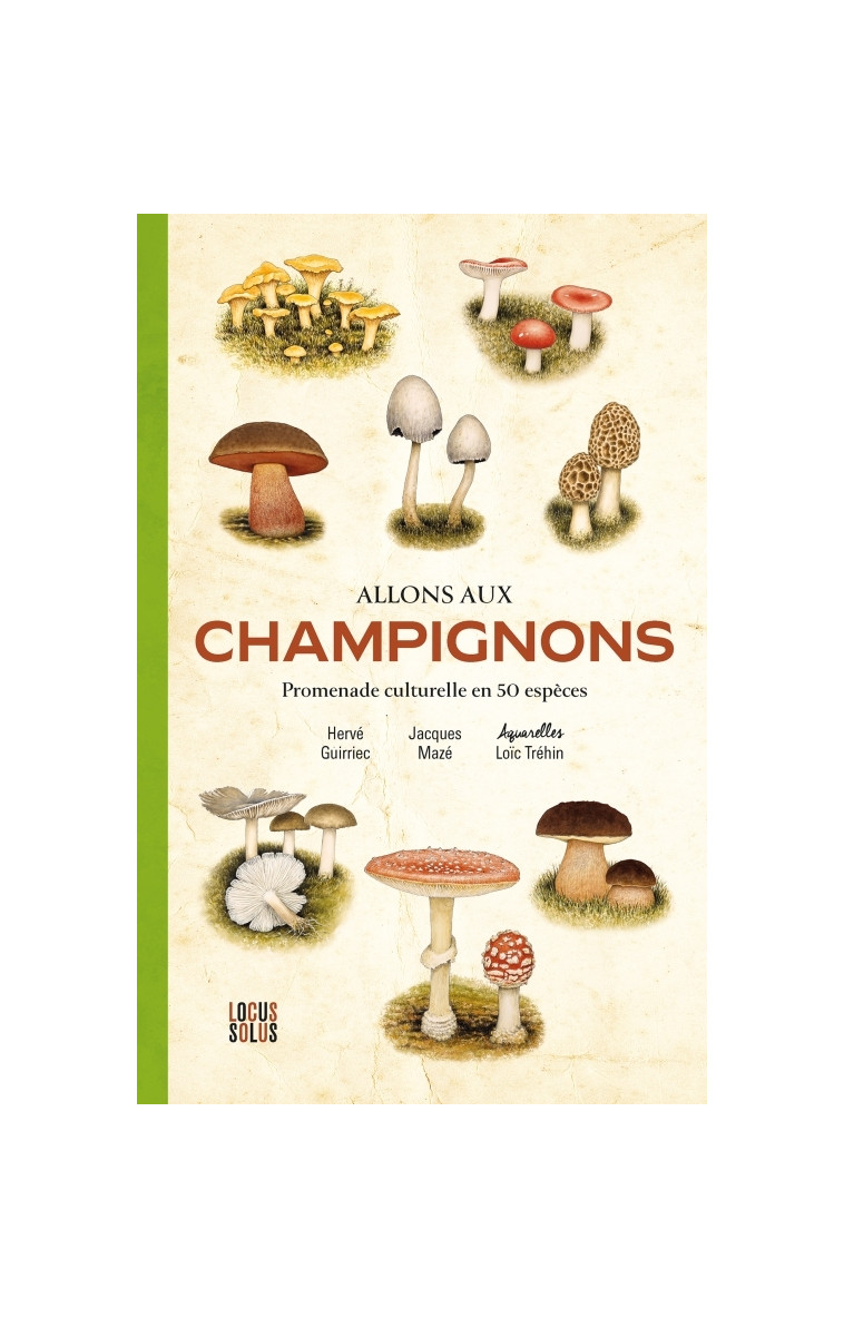 Allons aux champignons. Promenade culturelle en 50 espèces - Guirriec Hervé, Mazé Jacques, TRÉHIN Loïc - LOCUS SOLUS