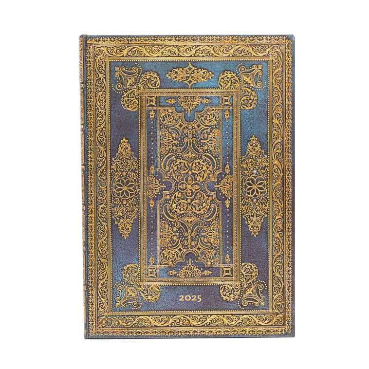 12-Mois 2025 Luxe Bleu Grand VER - XXX - PAPERBLANKS