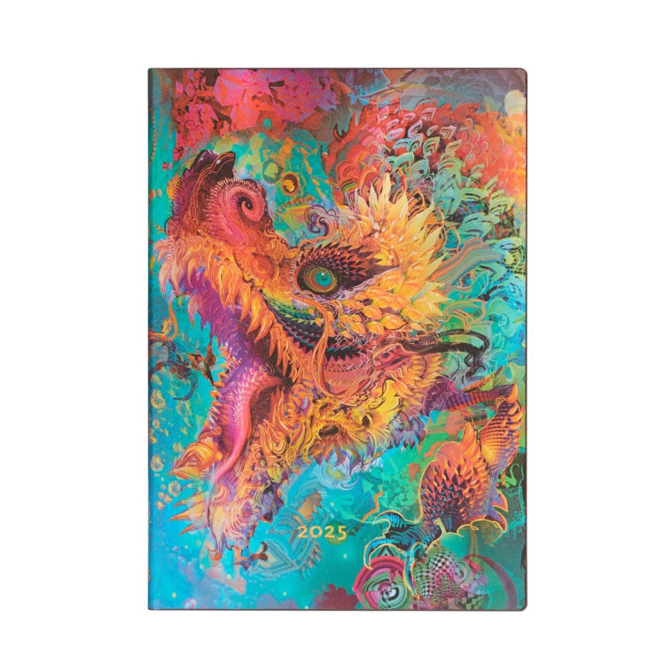 12-Mois Flexis 2025 Dragon Bourdonnant Midi VER - XXX - PAPERBLANKS