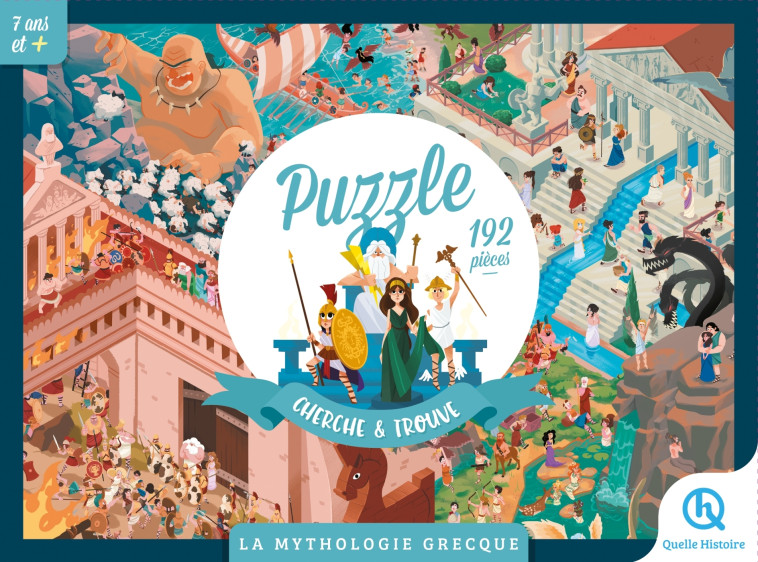 Puzzle Cherche et Trouve - La mythologie grecque -  Quelle Histoire Studio - QUELLE HISTOIRE