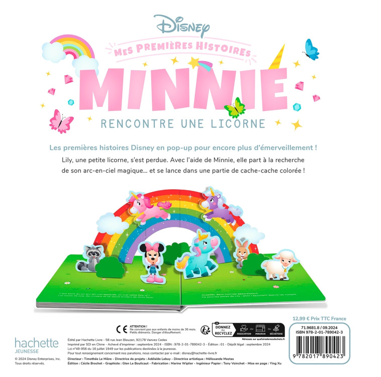 DISNEY - Mes Premières Histoires - Minnie rencontre une licorne - Livre Pop-up - XXX - DISNEY HACHETTE