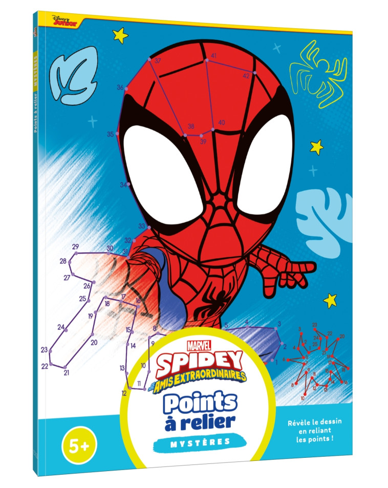 SPIDEY ET SES AMIS EXTRAORDINAIRES - Points à relier mystères (5+) - MARVEL - XXX - DISNEY HACHETTE