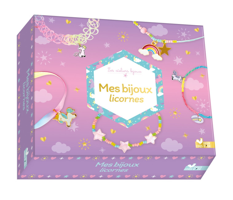 Mes bijoux licornes - coffret avec accessoires - Laetitia Lazerges - DEUX COQS D OR