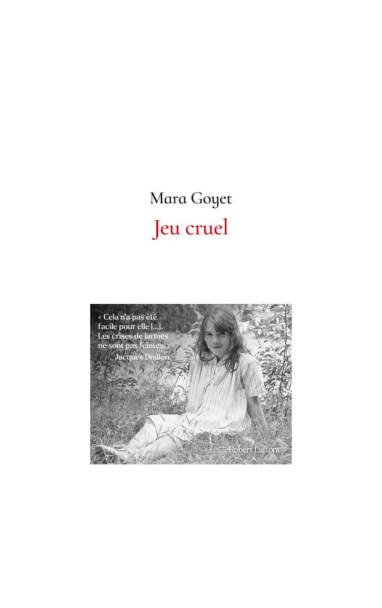 Jeu cruel - Mara Goyet - ROBERT LAFFONT