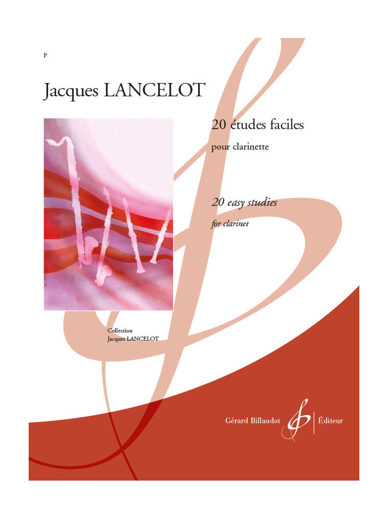 20 ETUDES FACILES -  LANCELOT JACQUES - BILLAUDOT