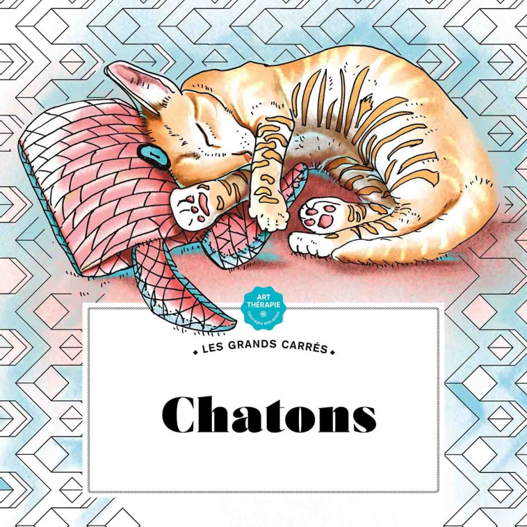 Les grands carrés d'Art-thérapie Chatons - XXX - HACHETTE HEROES