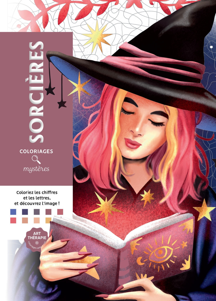 Coloriages mystères - Sorcières - Sandrine Fourrier - HACHETTE HEROES