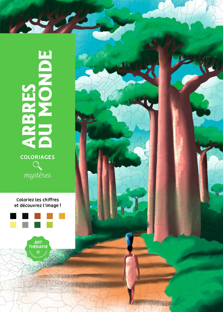 Coloriages mystères - Arbres du monde - Christophe Alexis Perez, Christophe-Alexis Perez - HACHETTE HEROES