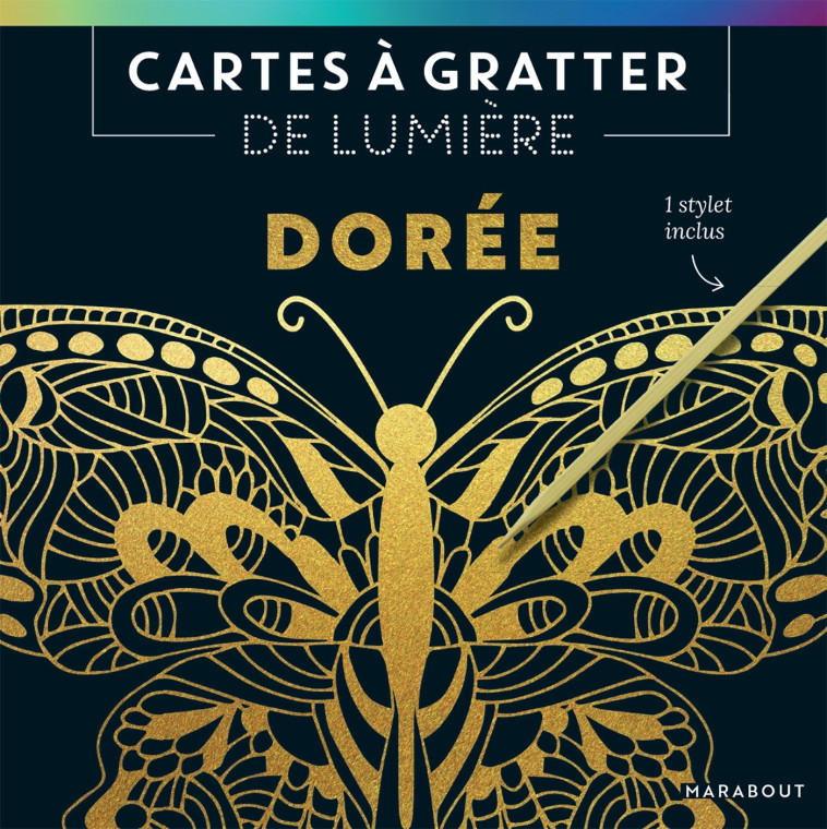 Cartes à gratter de lumière : Dorée - XXX - MARABOUT