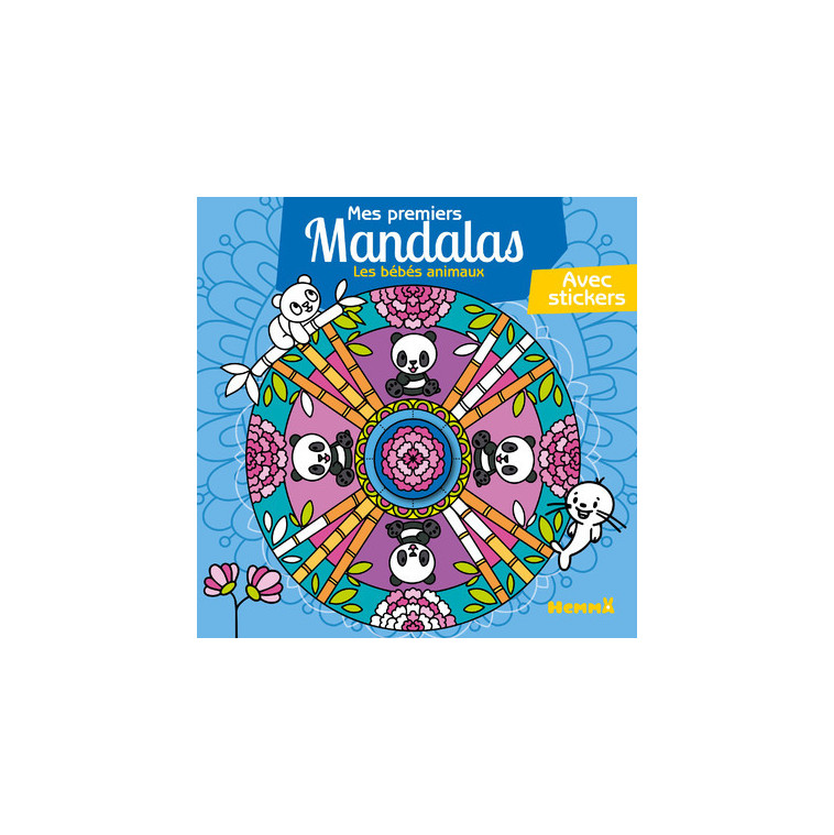 Mes premiers mandalas - Les bébés animaux - Avec stickers - Chrystèle Lim - HEMMA