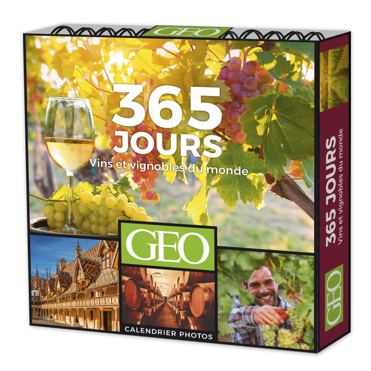 365 JOURS VINS ET VIGNOBLES DU MONDE - CALENDRIERS GEO -   - PLAY BAC