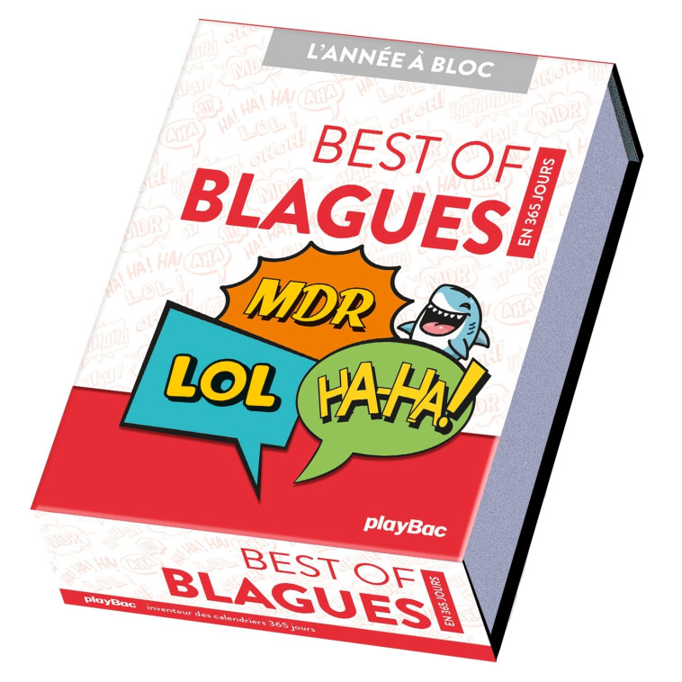 Calendrier Best of blagues en 365 jours - L'ANNÉE À BLOC -   - PLAY BAC