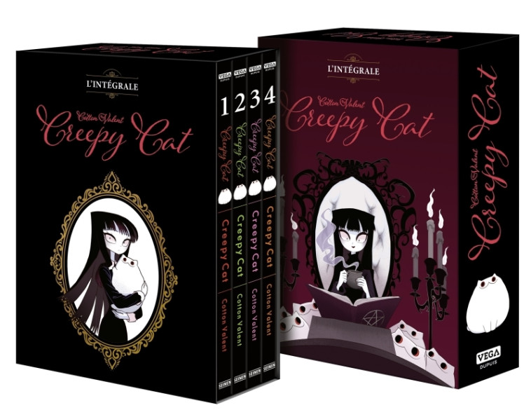 Creepy Cat - Coffret (4 volumes) - Valent Cotton Valent Cotton,  Valent Cotton - VEGA DUPUIS