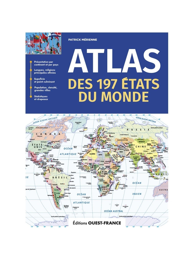 Atlas des 197 Etats du monde - Patrick Mérienne - OUEST FRANCE