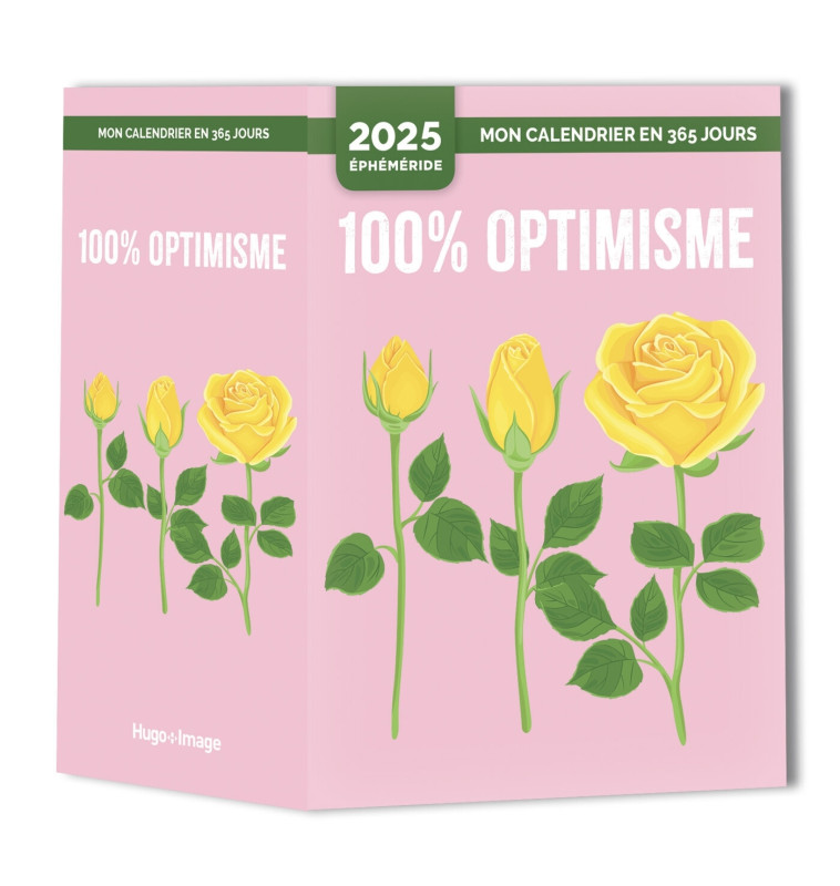 Mon calendrier 2025 - 100% optimisme -   - HUGO IMAGE