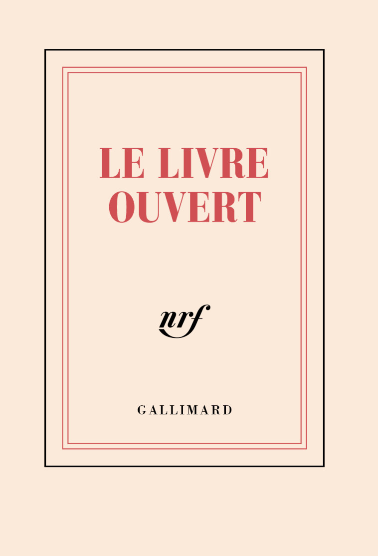 CARNET POCHE LE LIVRE OUVERT (PAPETERIE) - COLLECTIF - GALLIMARD